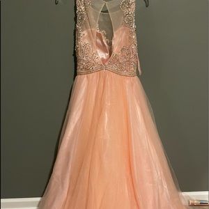 Champagne prom dress